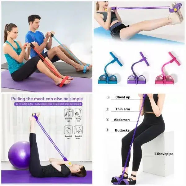 πͺ Rubber Pull Tummy Trimmer Resistance Training Band