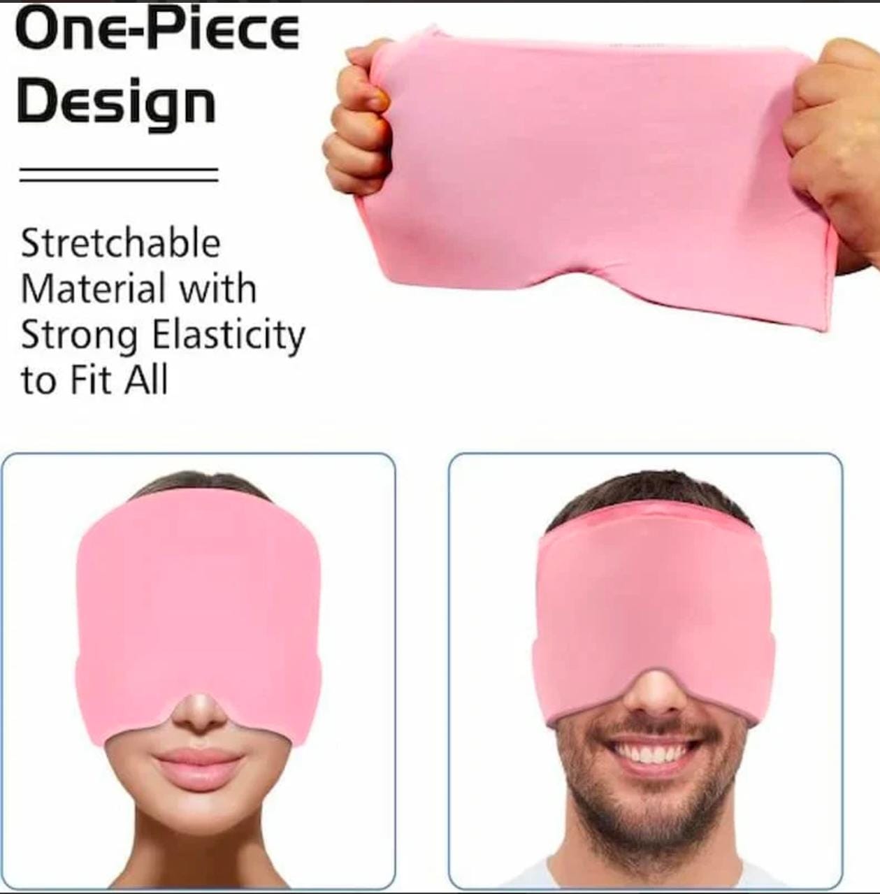 Instant Headache Relief Cap | Cooling Gel Migraine Relief Hat | Hot & Cold Therapy for Head Comfort