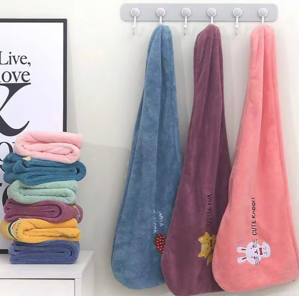 Hair Dryer Cap Towel | Microfiber Hair Wrap Towel for Women | Quick-Dry Hair Turban