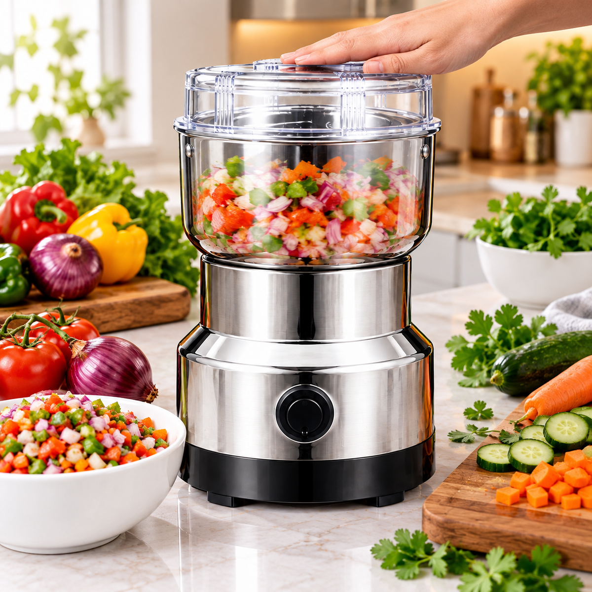 Electric Spice Grinder Machine – Stainless Steel Multipurpose Dry Grinder