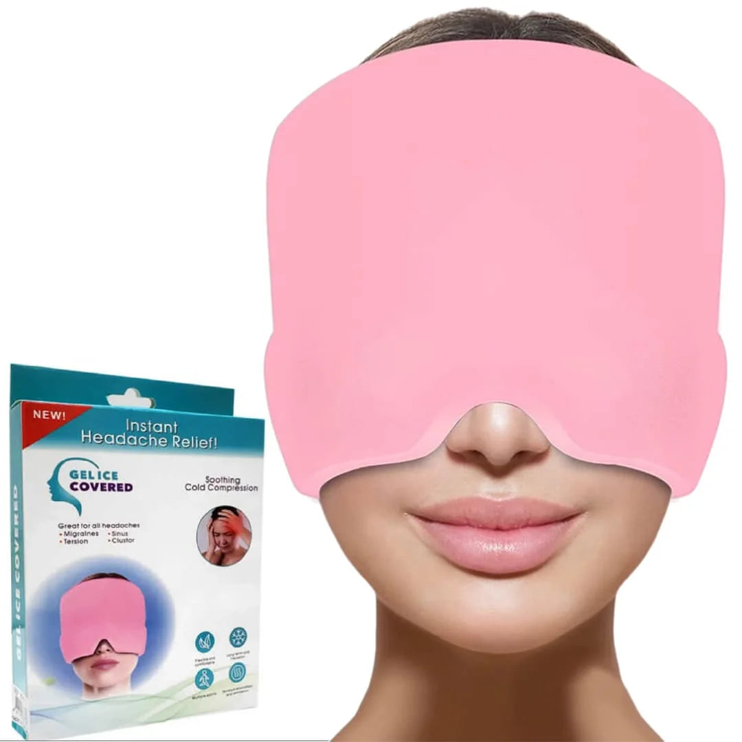 Instant Headache Relief Cap | Cooling Gel Migraine Relief Hat | Hot & Cold Therapy for Head Comfort