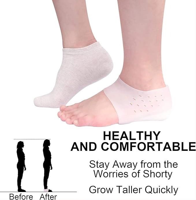 Height Increase Insoles | Adjustable Elevator Shoe Inserts | Comfortable Height Boost Sole for Men & Women