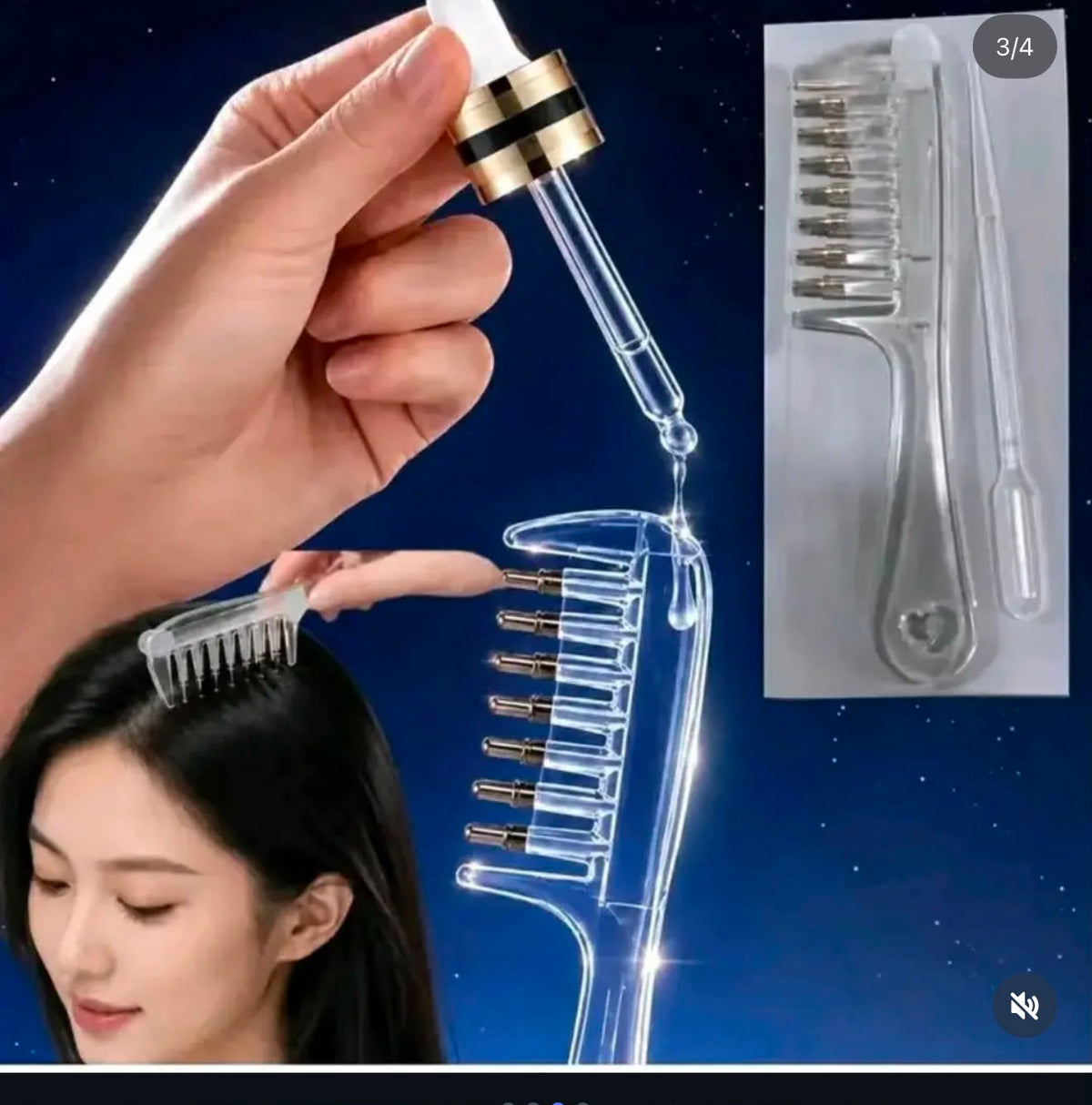 Hair Oil Comb Applicator Bottle | Scalp Massage & Hair Oil Dispenser Comb