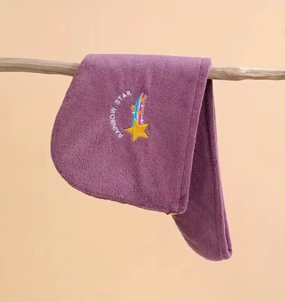 Hair Dryer Cap Towel | Microfiber Hair Wrap Towel for Women | Quick-Dry Hair Turban