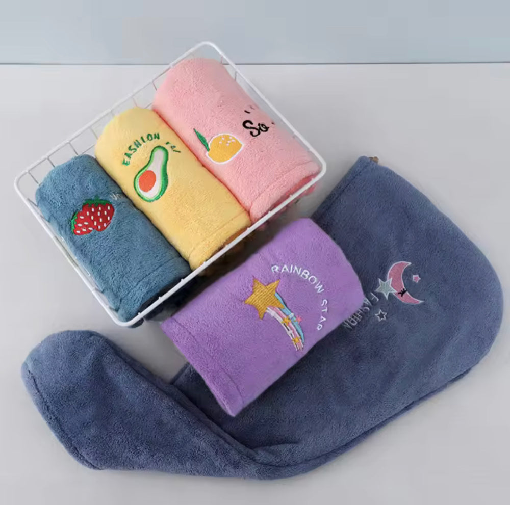 Hair Dryer Cap Towel | Microfiber Hair Wrap Towel for Women | Quick-Dry Hair Turban